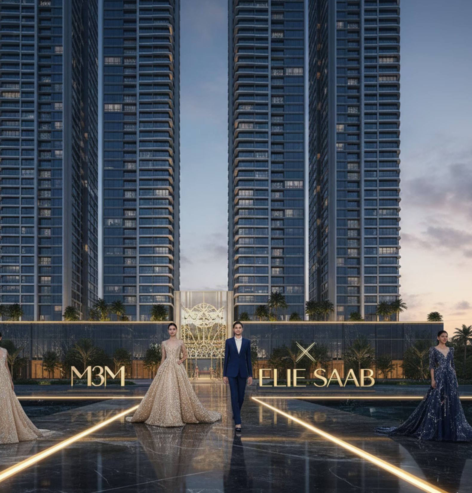 Couture-inspired luxury architecture at M3M Elie Saab Residences Sector 111 Gurgaon
