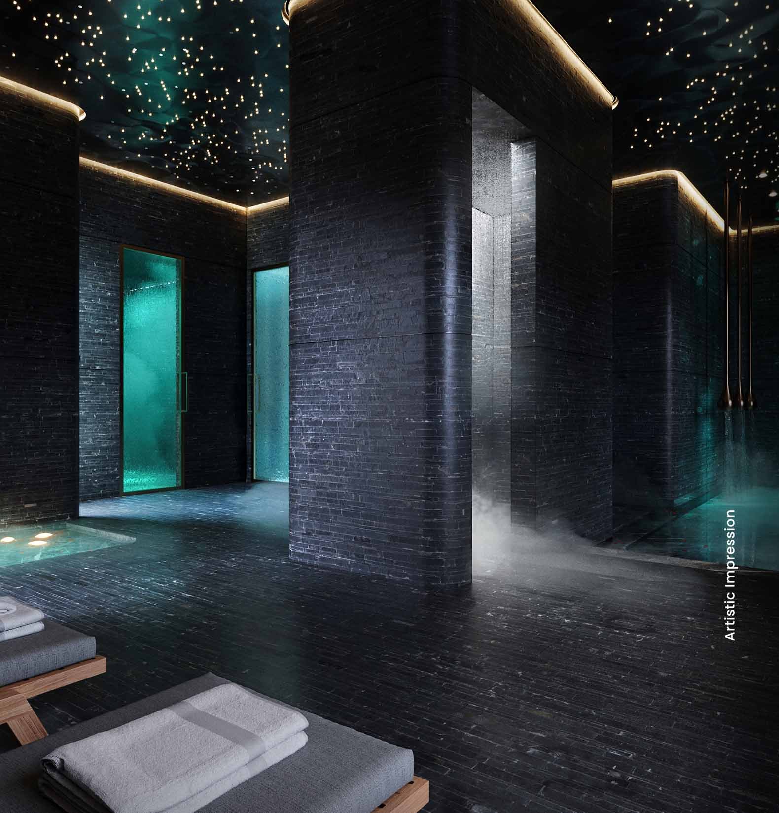 Steam room and relaxation facility at M3M Elie Saab Residences Sector 111