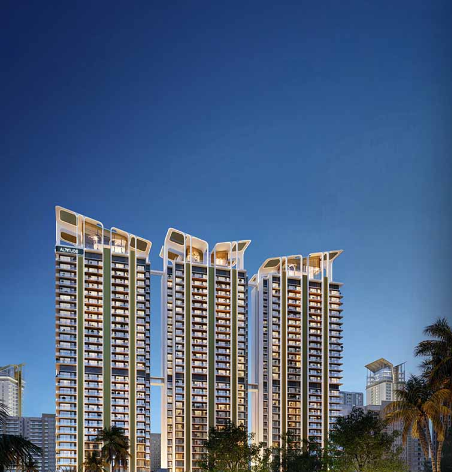 Modern contemporary high-rise architecture at M3M Altitude Sector 65 Gurgaon