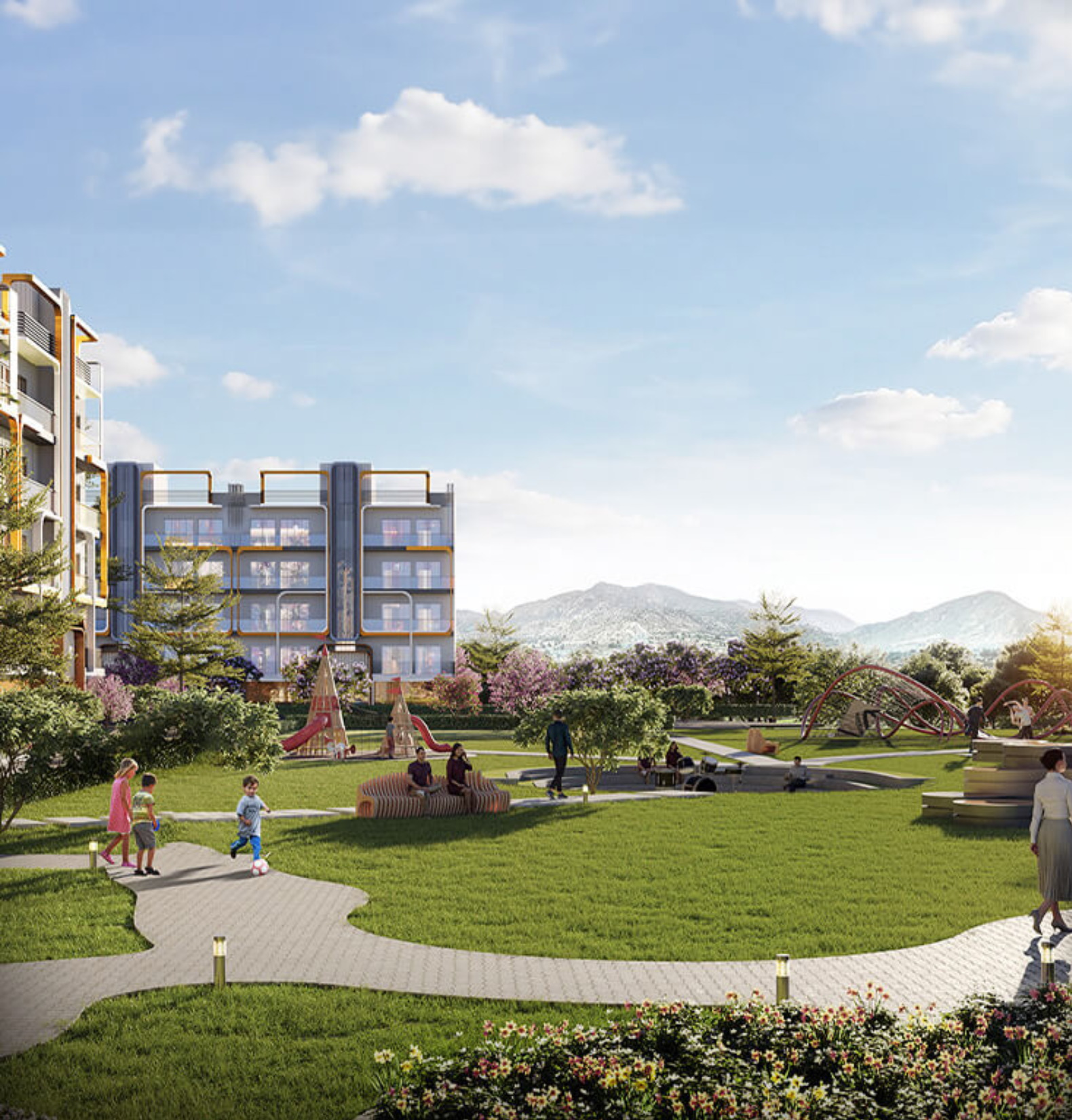 Green open spaces and Aravali views at M3M Antalya Hills Sector 79 Gurgaon