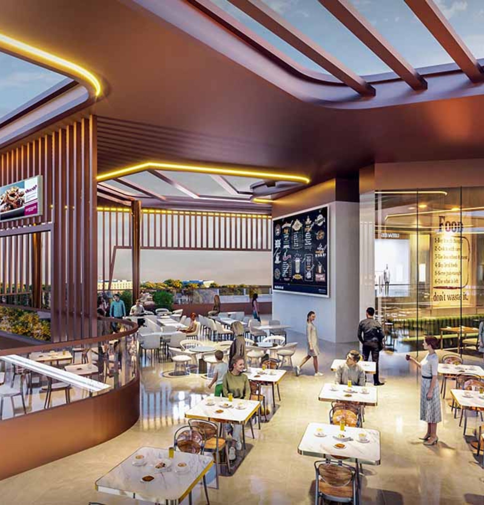 Triple-height retail frontage at M3M Atrium 57 Gurgaon