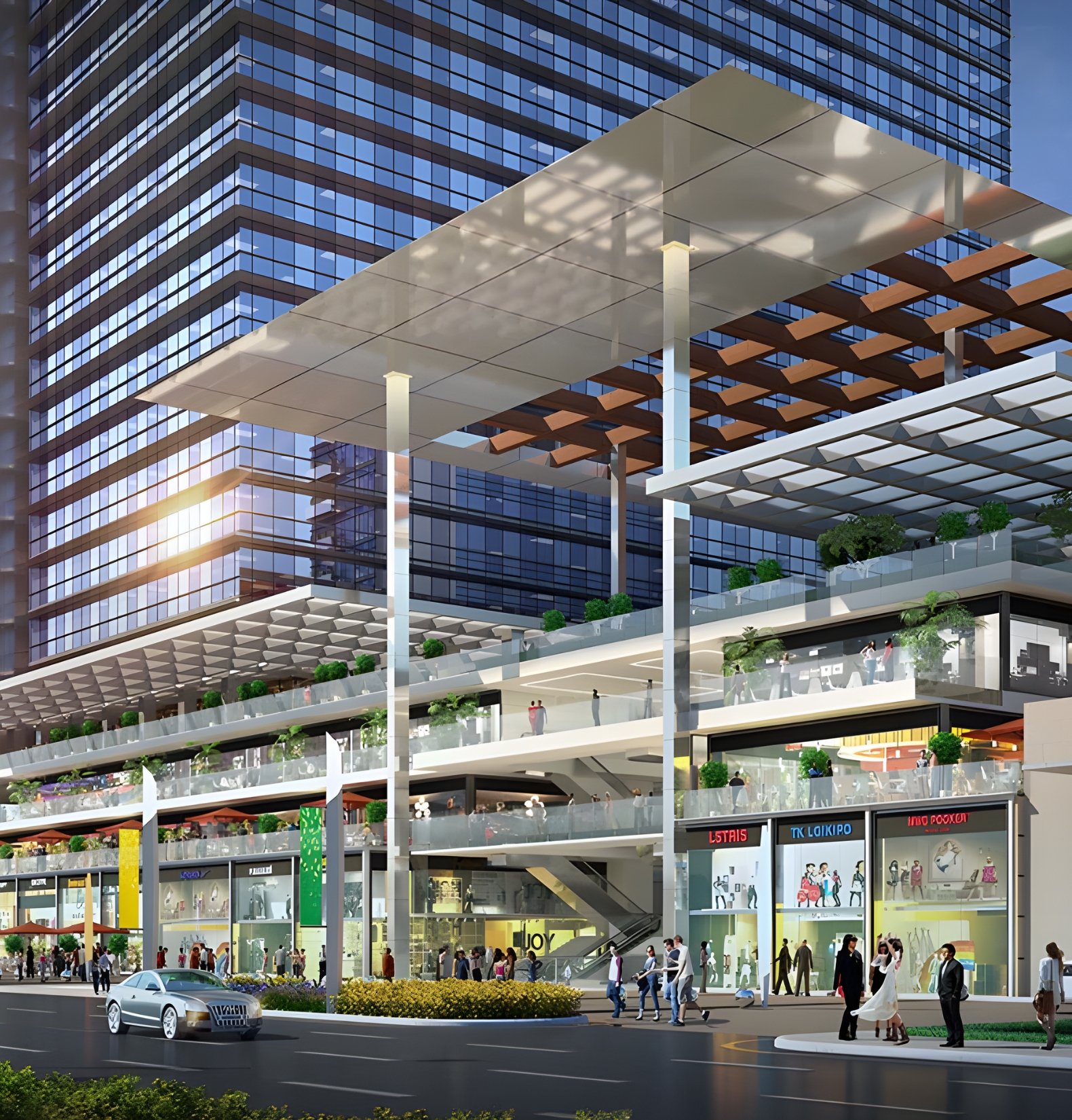 High-street retail shops at M3M Broadway Sector 71 Gurgaon