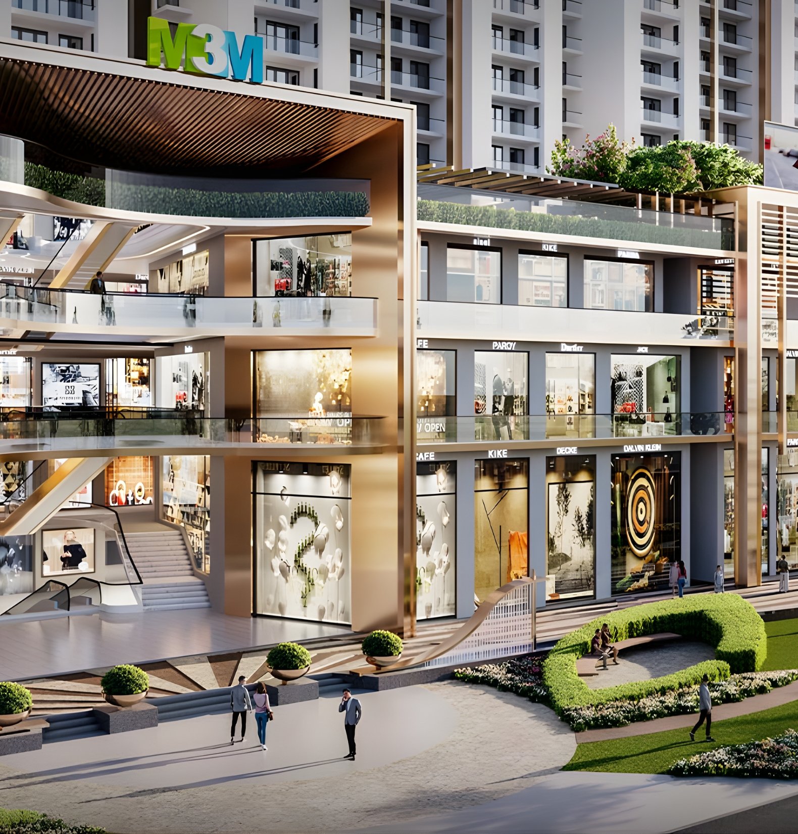Retail, office and entertainment destination at M3M Capital Walk Sector 113 Gurugram
