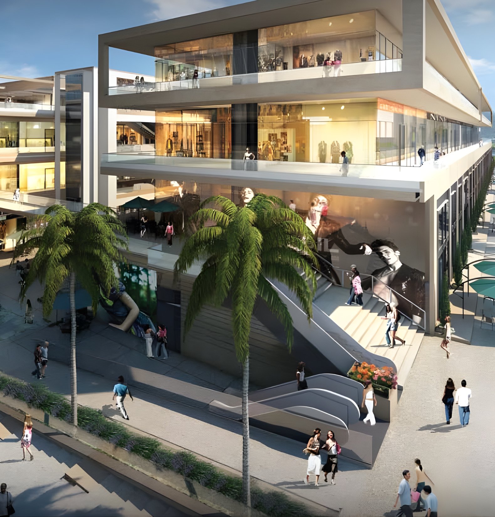 Retail, food court and entertainment destination at M3M Corner Walk Sector 74 Gurugram