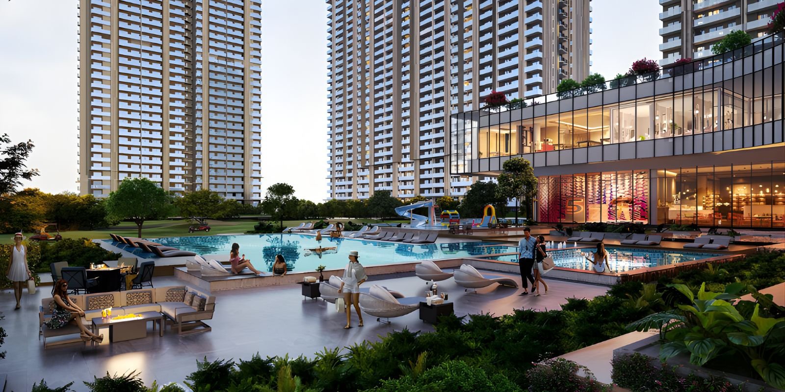 Green surroundings and Aravalli landscape near M3M Golf Hills Sector 79 Gurgaon