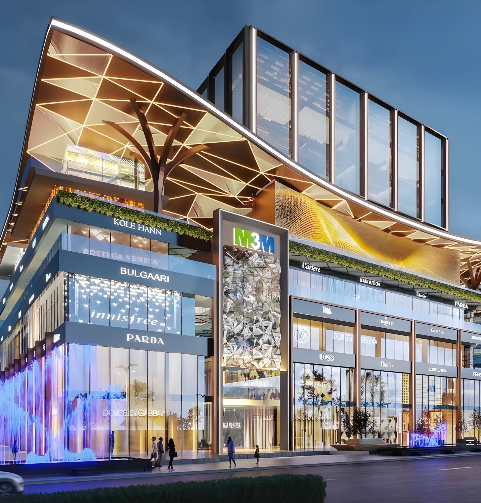 High-street retail spaces at M3M Jewel MG Road Gurgaon