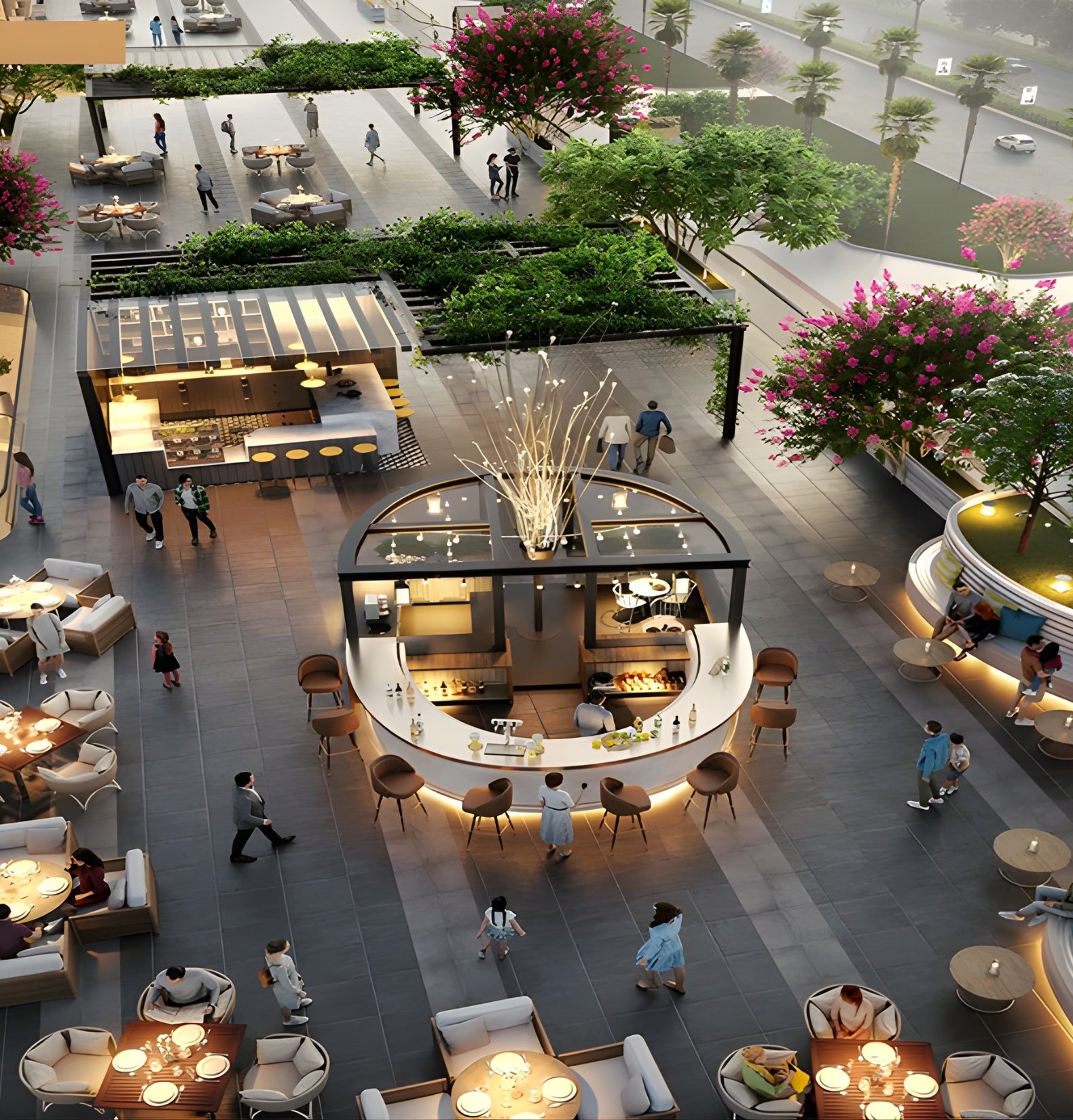 Triple-height retail frontage at M3M Paragon 57 Gurgaon