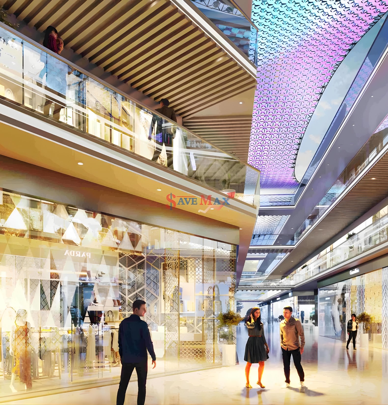 Anchor retail and brand frontage at M3M Route 65 Gurgaon