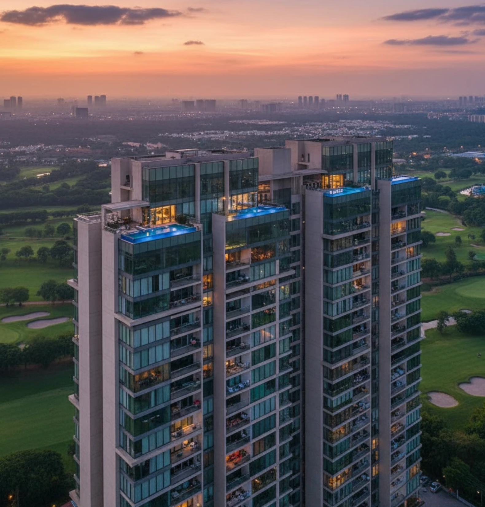 Luxury sky penthouse architecture at M3M Sky Suites Sector 65 Gurgaon