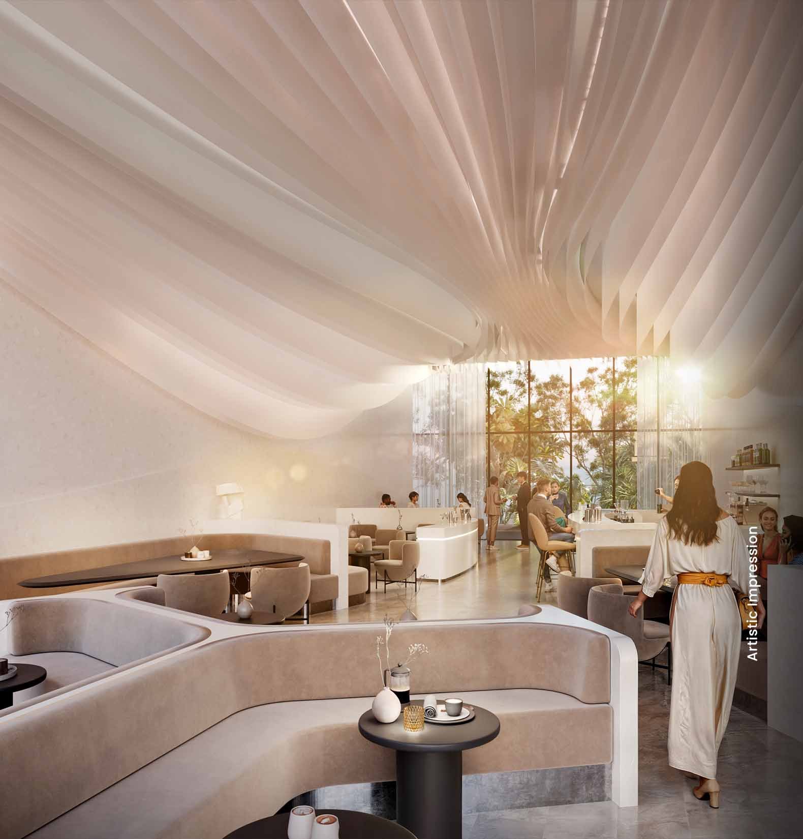 Multi cuisine fine dining restaurant at M3M Sky Suites Golf Estate